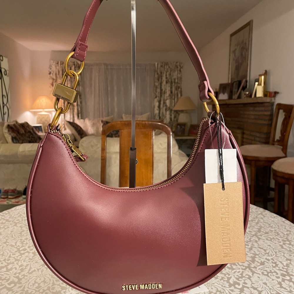 New Steve Madden Burgundy Shoulder Bag